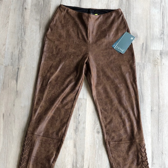 Lysse Pants - Brown Suede Lysse Leggings